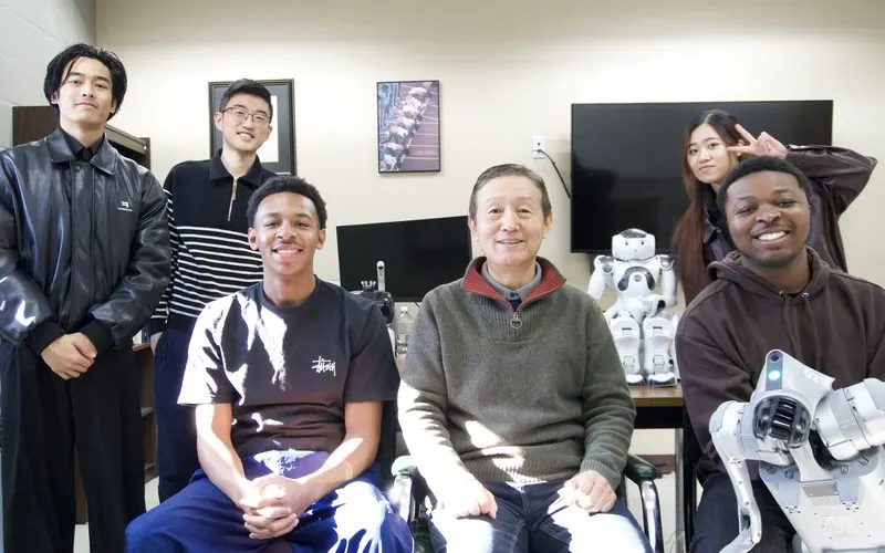 Research team with NAO6 robots